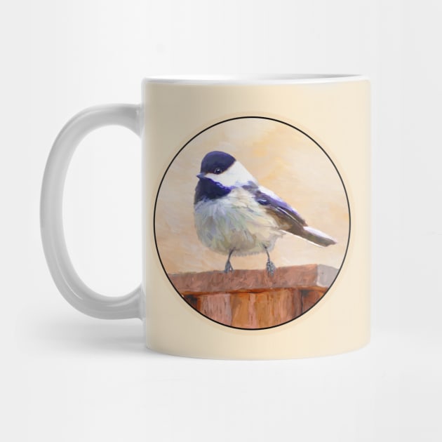 Chickadee on Birdhouse by Alpen Designs